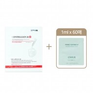 센텔리안마데카더마마스크 1매 + 오휘 프라임 어드밴서 디에이징 앰플 세럼 1ml*60ea(파우치)